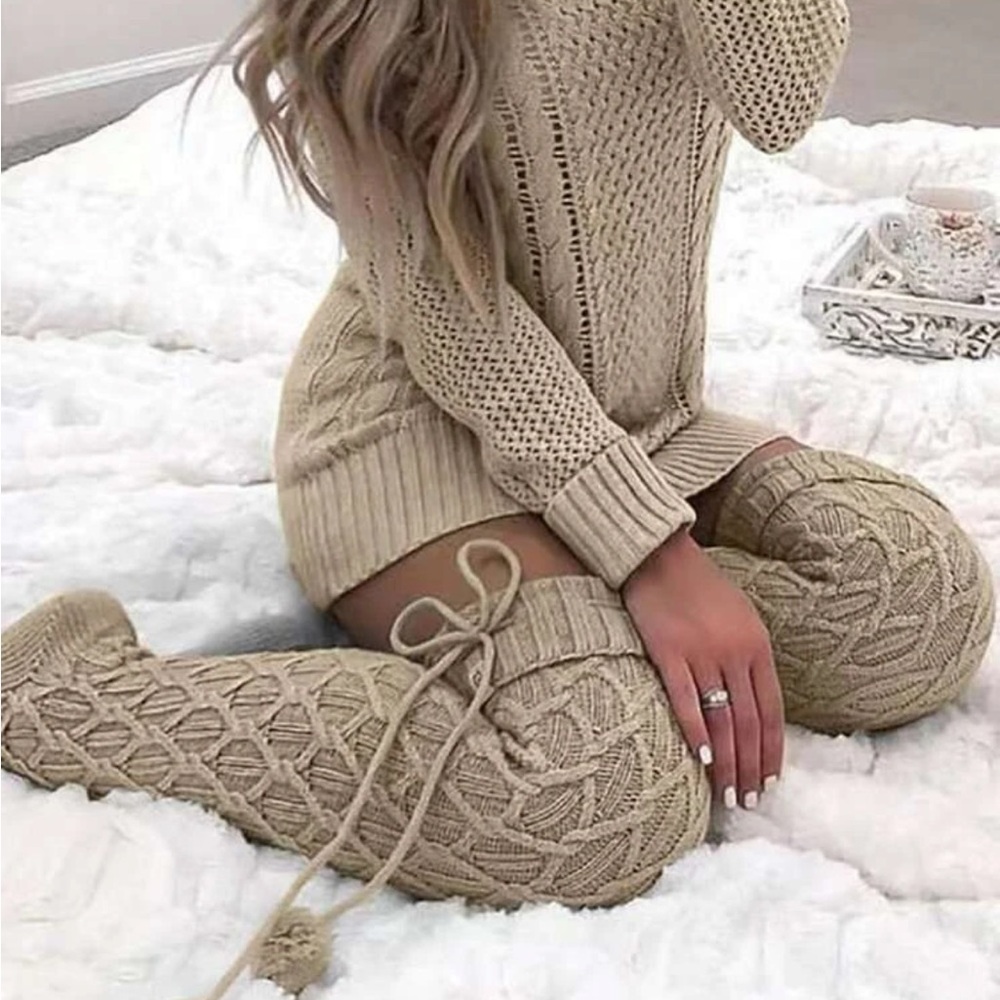 Knitted Leg Warmers Socks ❤️